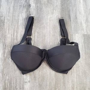Black Bustier Shade&Shore Bikini Top